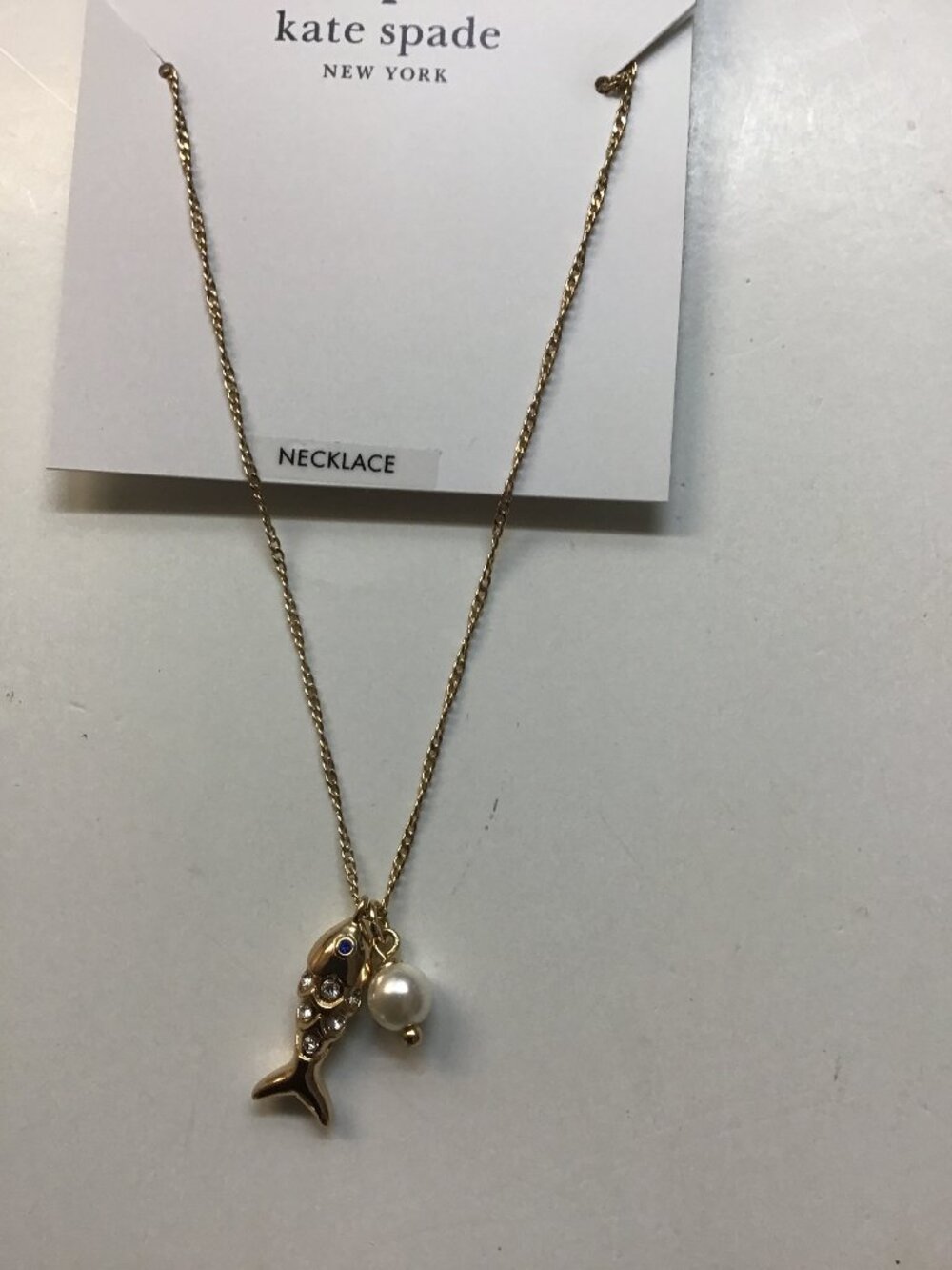 Kate Spade New Pearl and Fish Necklace